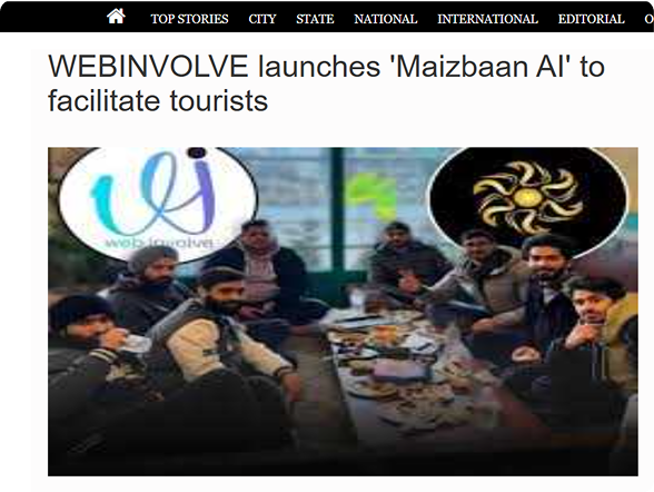 Brighter Kashmir: Maizbaan AI: Webinvolve's Kashmir Travel Revolution